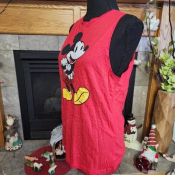 Disney Womens Mickey Mouse Stand Graphic Tank NWT - Picture 2 of 5